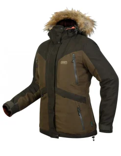 Vestes-HART OUTDOOR Hart Altai-J2D Veste Femme Brown/Camo Blaze Rever