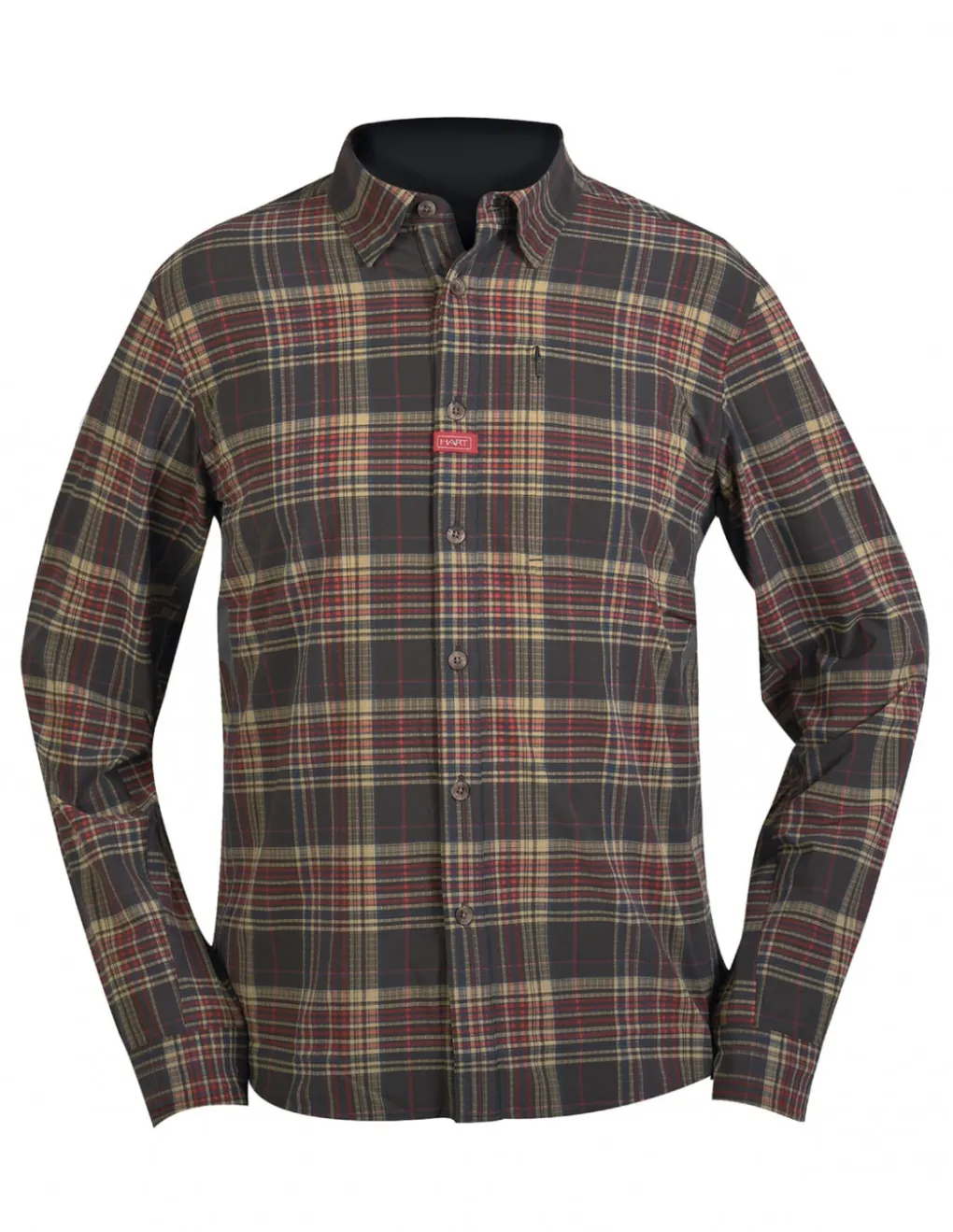 Chemises Et T-Shirts-HART OUTDOOR Hart Aosta Chemise Brown Checked