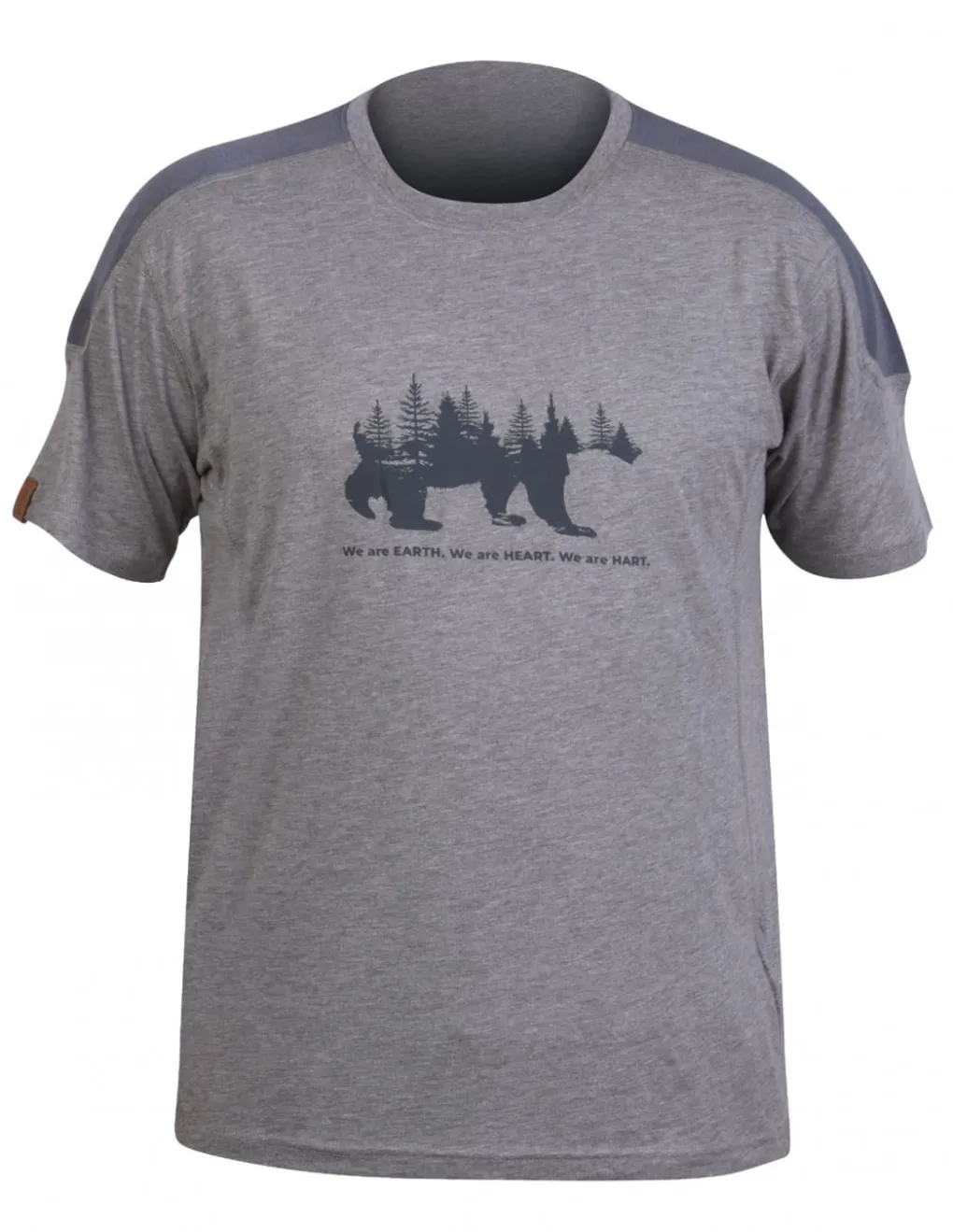 Chemises Et T-Shirts-HART OUTDOOR Hart Bear-Ts T-Shirt Grey Melange