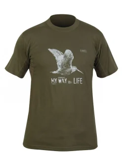 Chemises Et T-Shirts-HART OUTDOOR Hart Branded Becasse T-Shirt Green