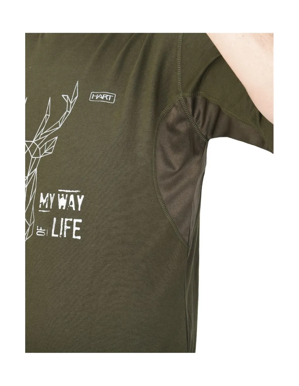 Chemises Et T-Shirts-HART OUTDOOR Hart Branded Cerf T-Shirt Green