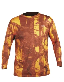 Chemises Et T-Shirts-HART OUTDOOR Hart Crew-L T-Shirt Camo Blaze