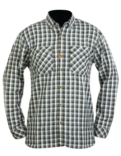 Chemises Et T-Shirts-HART OUTDOOR Hart Ikani Chemise Green Checked
