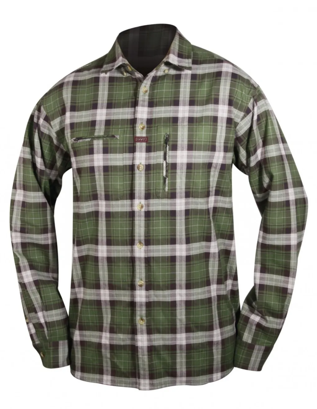 Chemises Et T-Shirts-HART OUTDOOR Hart Ituren Chemise Green Checked