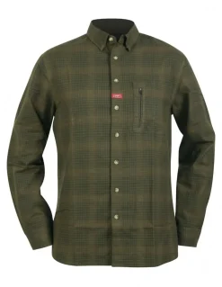 Chemises Et T-Shirts-HART OUTDOOR Hart Soldeno Chemise Green Checked