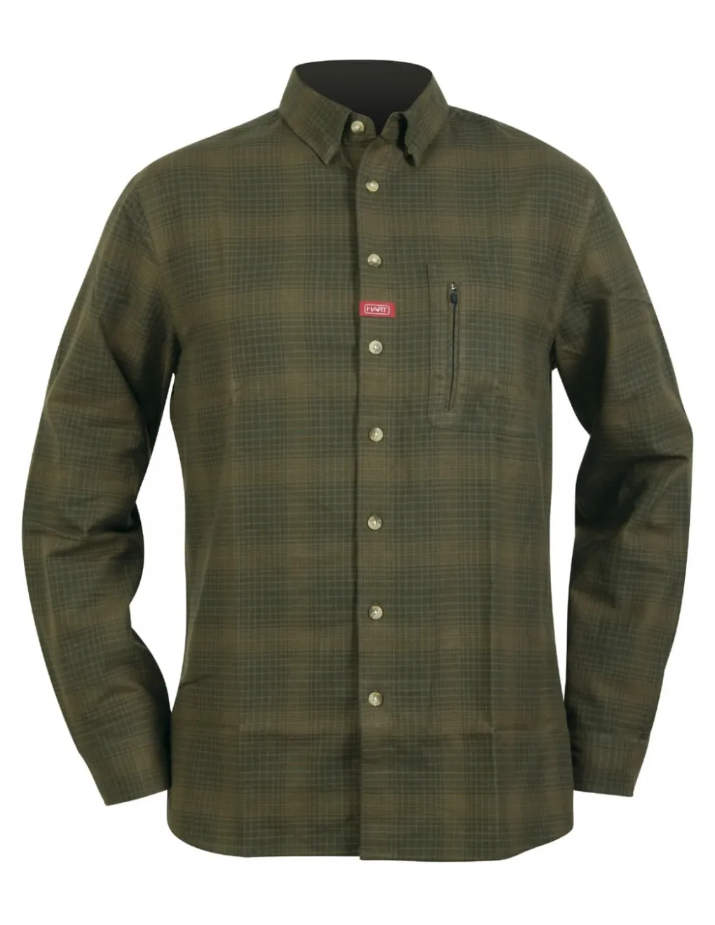 Chemises Et T-Shirts-HART OUTDOOR Hart Soldeno Chemise Green Checked