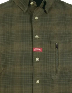 Chemises Et T-Shirts-HART OUTDOOR Hart Soldeno Chemise Green Checked