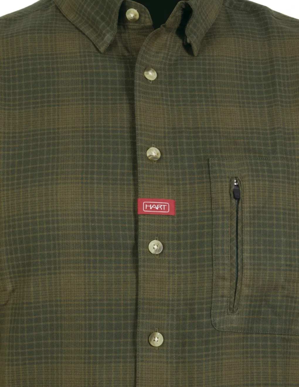 Chemises Et T-Shirts-HART OUTDOOR Hart Soldeno Chemise Green Checked